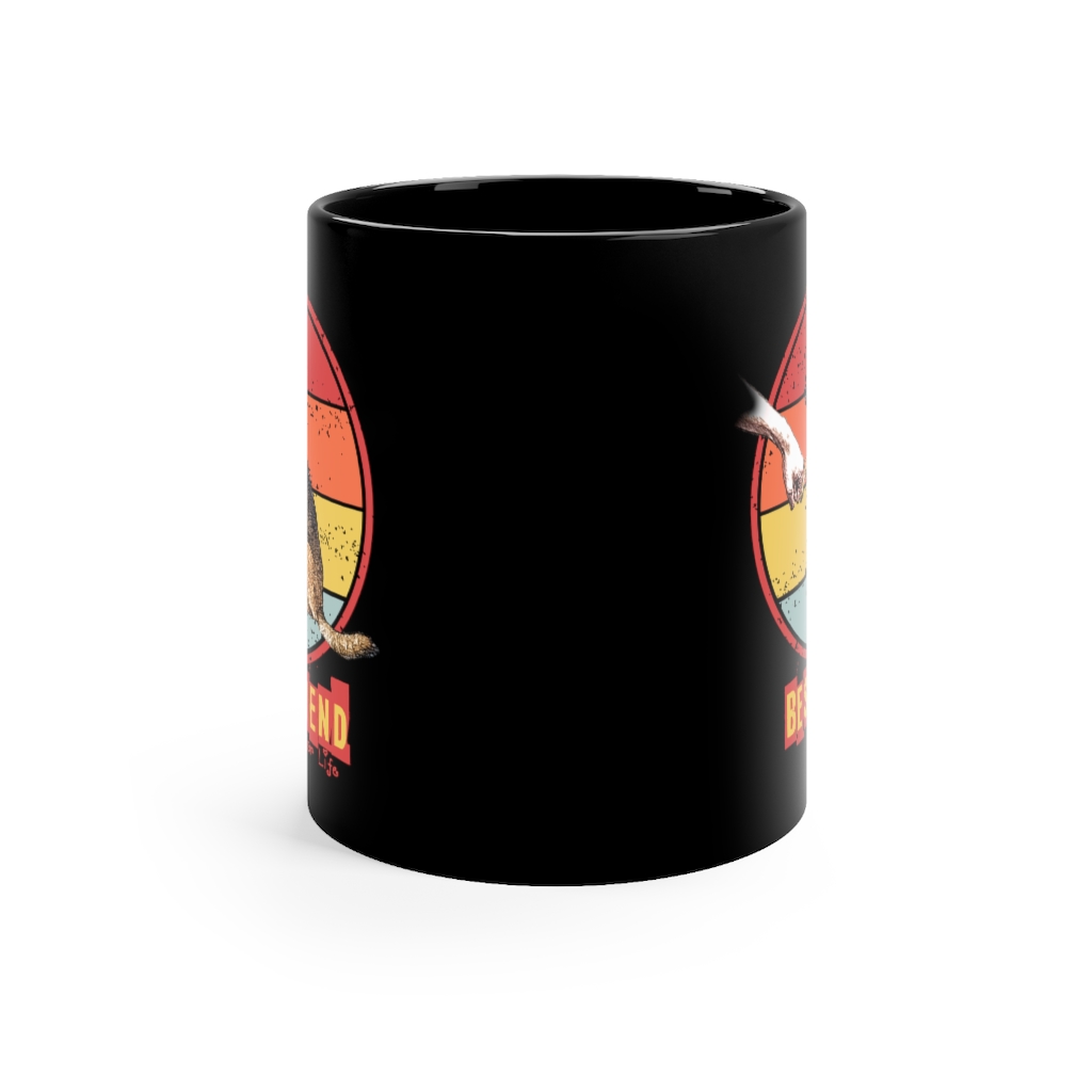 Dog Lover Merch | Best Friend for Life Mug | Black mug 11oz 2 Dog Lover Merch | Best Friend for Life Mug | Black mug 11oz - Image 2