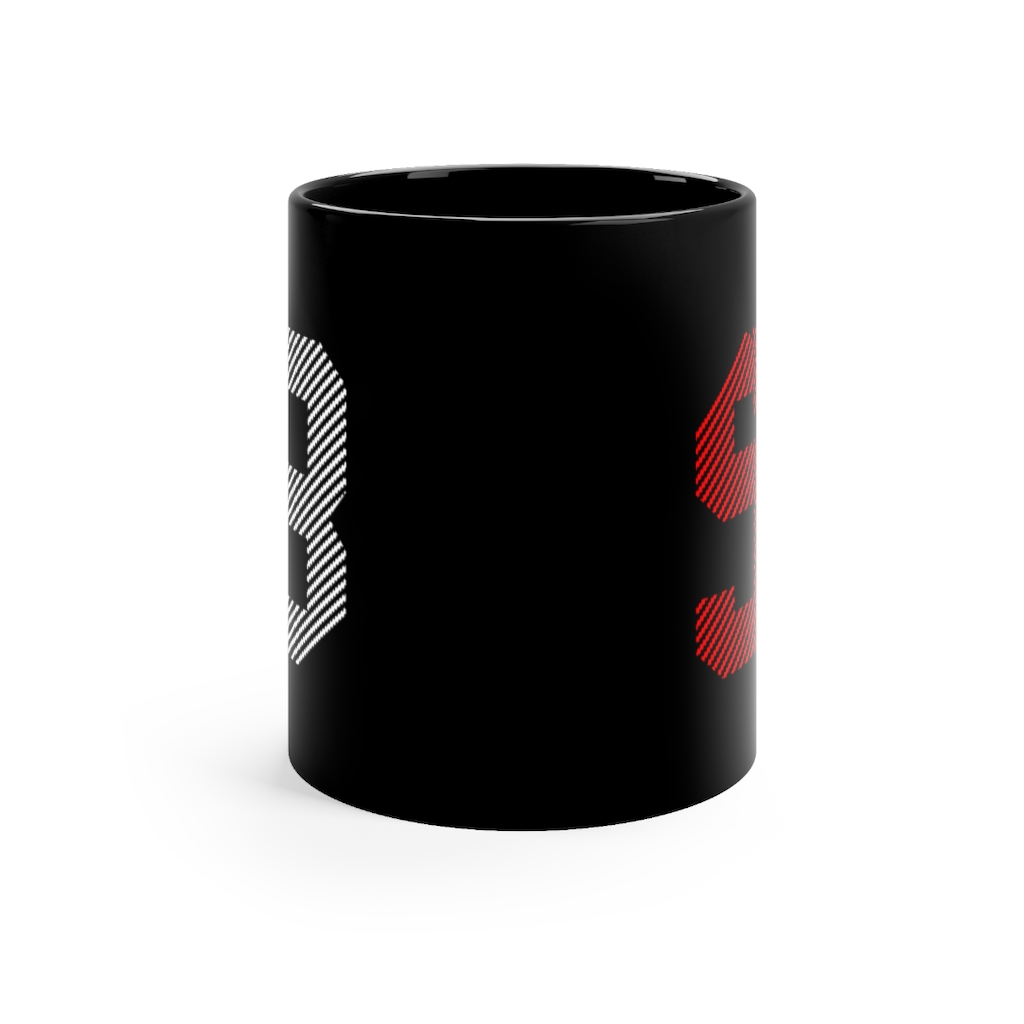 Iconic number 58 | Number 58 Mug | Black mug 11oz 2 Iconic number 58 |  Number 58 Mug |  Black mug 11oz - Image 2