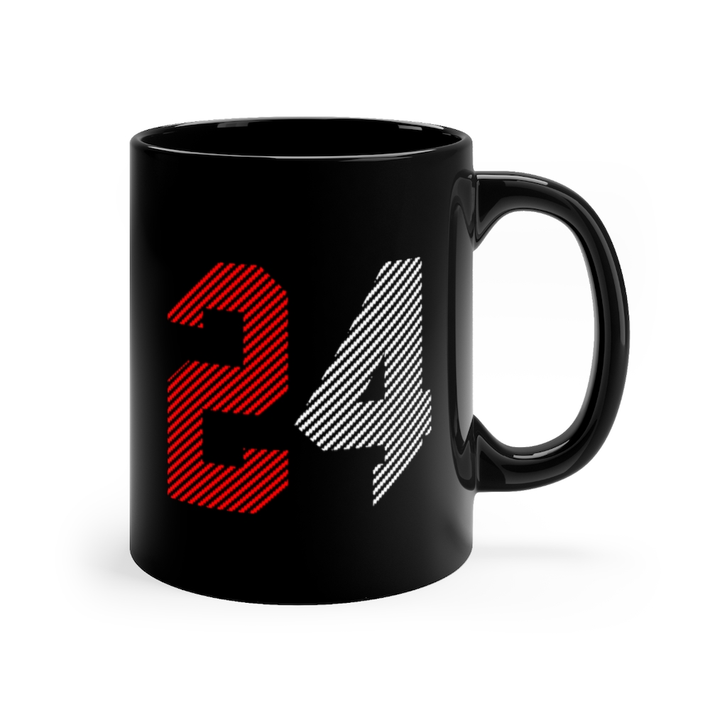 Iconic number 24 | Number 24 Mug | Black mug 11oz 3 Iconic number 24