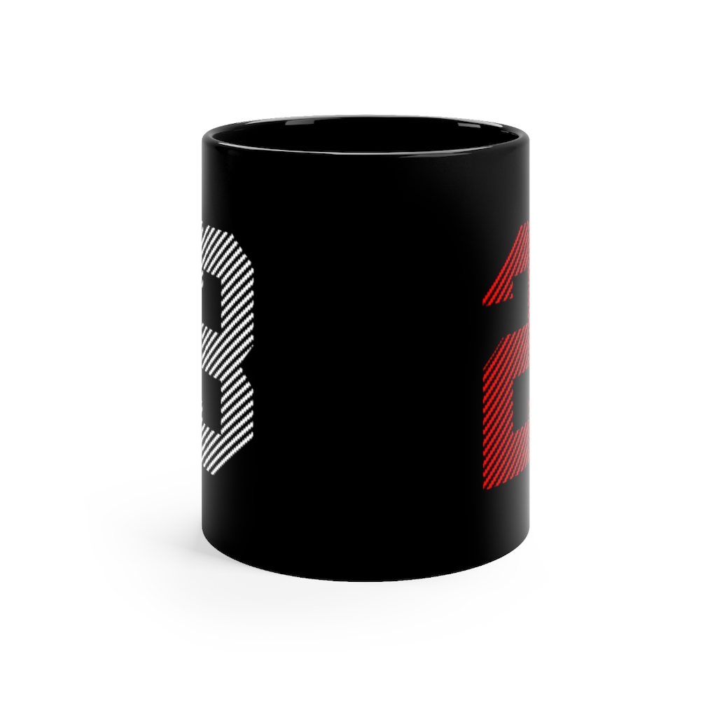 Iconic number 23 | Number 23 Mug | Black mug 11oz 2 Iconic number 23 |  Number 23 Mug |  Black mug 11oz - Image 2