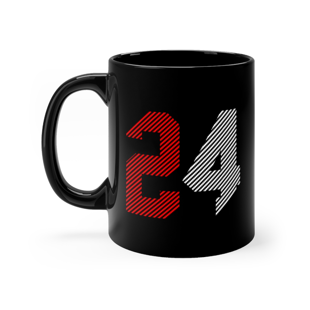 Iconic number 24 | Number 24 Mug | Black mug 11oz 1 Number 24 mug