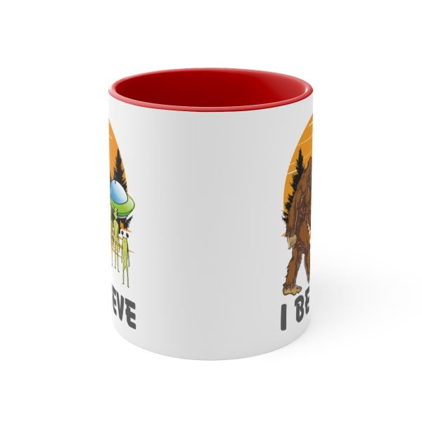 Bigfoot Gift for UFO Believers | Funny Alien Mug | Sasquatch Gift Cup I believe Mug 11 OZ - Image 2